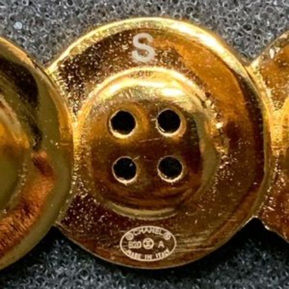 NIB Chanel 20A Paris Button Cuff Bracelet - Picture 9 of 12